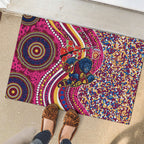 Brisbane Lions ANZAC Day Rubber Doormat Indigenous Poppy Remembrance Lion Warrior