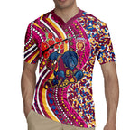 Brisbane Lions ANZAC Day Rugby Jersey Indigenous Poppy Remembrance Lion Warrior