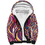 Brisbane Lions ANZAC Day Sherpa Hoodie Indigenous Poppy Remembrance Lion Warrior