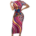 Brisbane Lions ANZAC Day Short Sleeve Bodycon Dress Indigenous Poppy Remembrance Lion Warrior