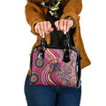 Brisbane Lions ANZAC Day Shoulder Handbag Indigenous Poppy Remembrance Lion Warrior