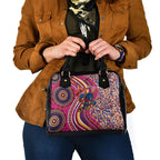 Brisbane Lions ANZAC Day Shoulder Handbag Indigenous Poppy Remembrance Lion Warrior