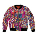Brisbane Lions ANZAC Day Sleeve Zip Bomber Jacket Indigenous Poppy Remembrance Lion Warrior
