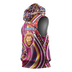 Brisbane Lions ANZAC Day Sleeveless Hoodie Indigenous Poppy Remembrance Lion Warrior