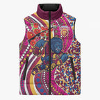 Brisbane Lions ANZAC Day Sleeveless Puffer Jacket Indigenous Poppy Remembrance Lion Warrior
