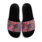 Brisbane Lions ANZAC Day Slide Sandals Indigenous Poppy Remembrance Lion Warrior