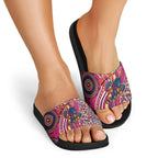 Brisbane Lions ANZAC Day Slide Sandals Indigenous Poppy Remembrance Lion Warrior