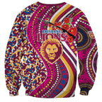 Brisbane Lions ANZAC Day Sweatshirt Indigenous Poppy Remembrance Lion Warrior