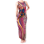 Brisbane Lions ANZAC Day Tank Maxi Dress Indigenous Poppy Remembrance Lion Warrior
