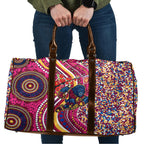 Brisbane Lions ANZAC Day Travel Bag Indigenous Poppy Remembrance Lion Warrior