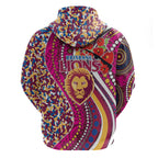 Brisbane Lions ANZAC Day Zip Hoodie Indigenous Poppy Remembrance Lion Warrior