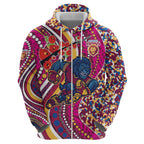 Brisbane Lions ANZAC Day Zip Hoodie Indigenous Poppy Remembrance Lion Warrior