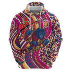 Brisbane Lions ANZAC Day Zip Hoodie Indigenous Poppy Remembrance Lion Warrior