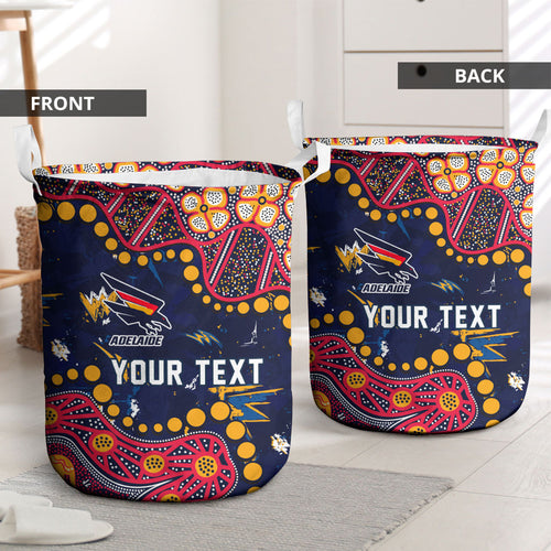 Personalized Adelaide Laundry Basket Aboriginal Pattern with Graffiti Style