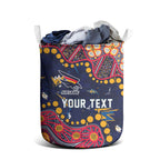 Personalized Adelaide Laundry Basket Aboriginal Pattern with Graffiti Style