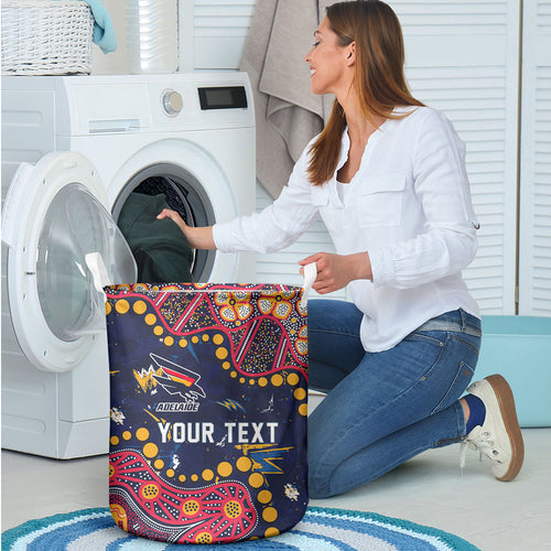 Personalized Adelaide Laundry Basket Aboriginal Pattern with Graffiti Style