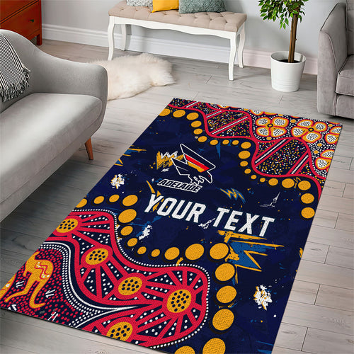 Personalized Adelaide Area Rug Aboriginal Pattern with Graffiti Style