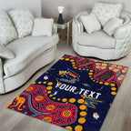 Personalized Adelaide Area Rug Aboriginal Pattern with Graffiti Style