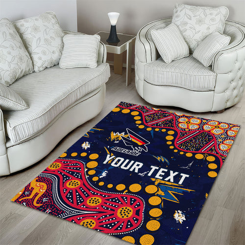 Personalized Adelaide Area Rug Aboriginal Pattern with Graffiti Style