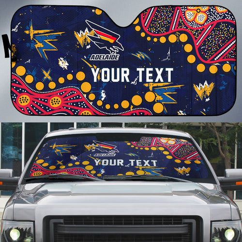 Personalized Adelaide Auto Sun Shade Aboriginal Pattern with Graffiti Style
