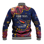Personalized Adelaide Baseball Jacket Aboriginal Pattern with Graffiti Style