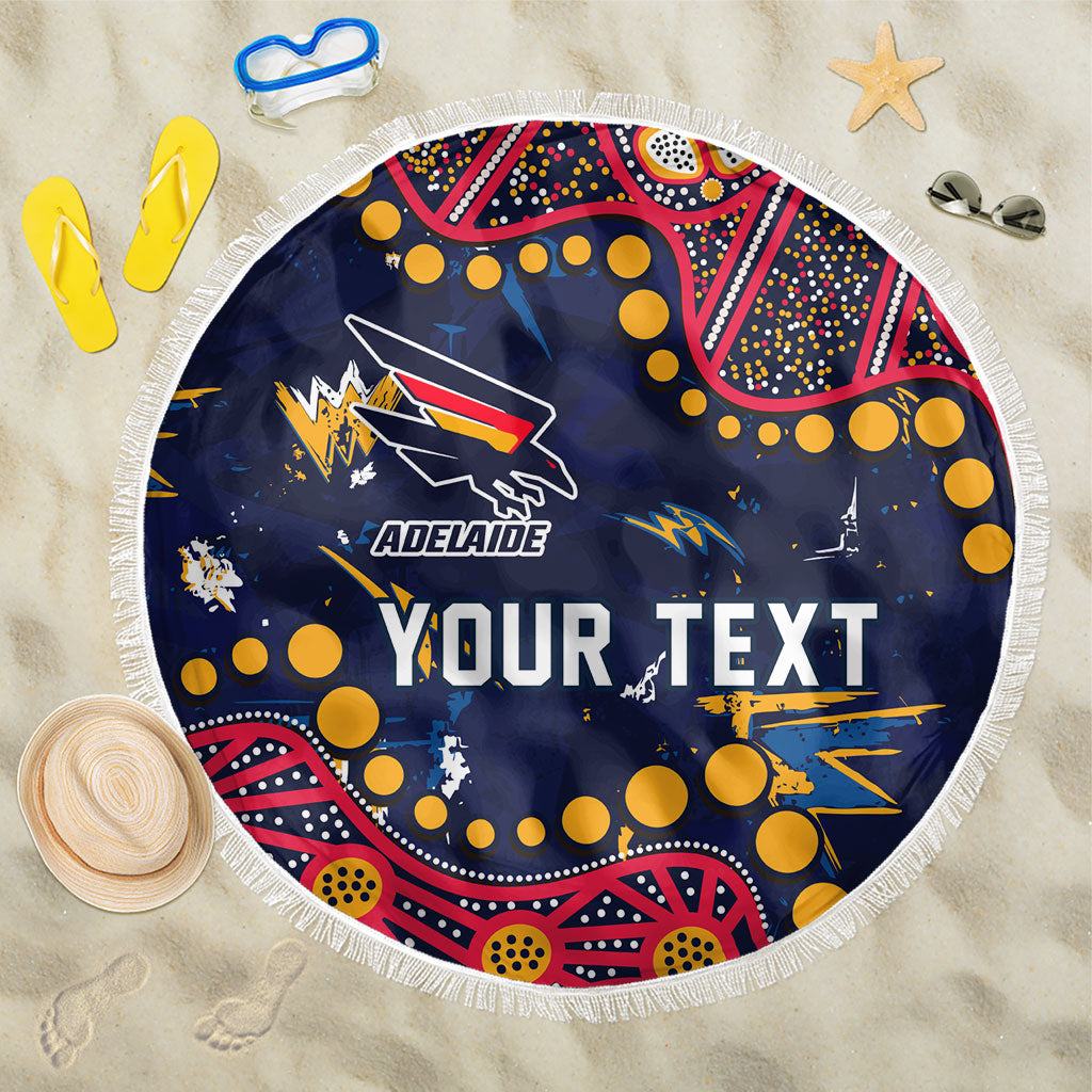Personalized Adelaide Beach Blanket Aboriginal Pattern with Graffiti Style