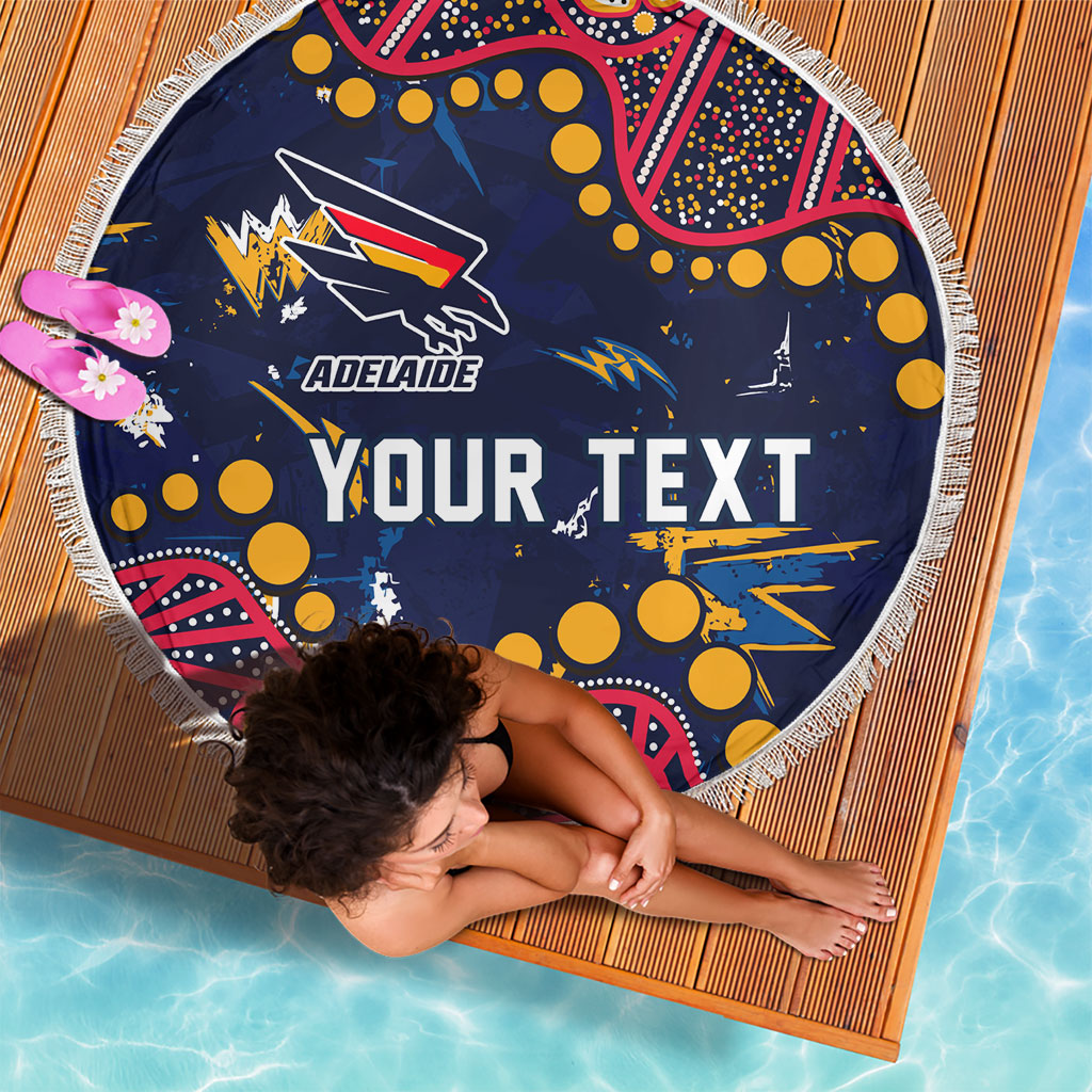 Personalized Adelaide Beach Blanket Aboriginal Pattern with Graffiti Style