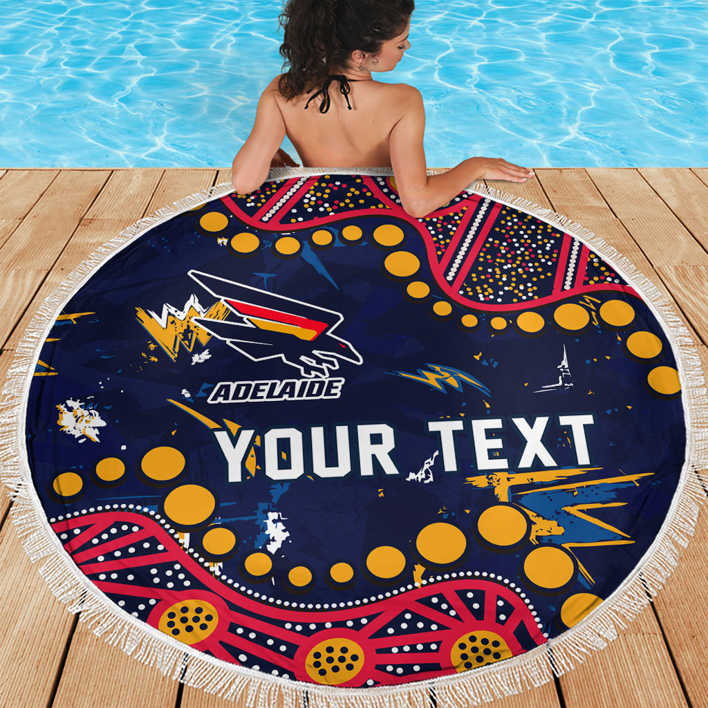 Personalized Adelaide Beach Blanket Aboriginal Pattern with Graffiti Style