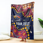 Personalized Adelaide Blanket Aboriginal Pattern with Graffiti Style