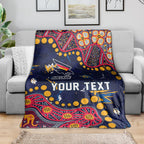 Personalized Adelaide Blanket Aboriginal Pattern with Graffiti Style