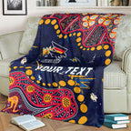 Personalized Adelaide Blanket Aboriginal Pattern with Graffiti Style