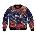 Personalized Adelaide Bomber Jacket Aboriginal Pattern with Graffiti Style