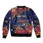 Personalized Adelaide Bomber Jacket Aboriginal Pattern with Graffiti Style