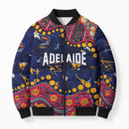 Personalized Adelaide Bomber Puffer Jacket Aboriginal Pattern with Graffiti Style