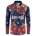 Personalized Adelaide Button Sweatshirt Aboriginal Pattern with Graffiti Style