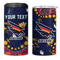 Personalized Adelaide 4 in 1 Can Cooler Tumbler Aboriginal Pattern with Graffiti Style