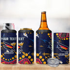 Personalized Adelaide 4 in 1 Can Cooler Tumbler Aboriginal Pattern with Graffiti Style