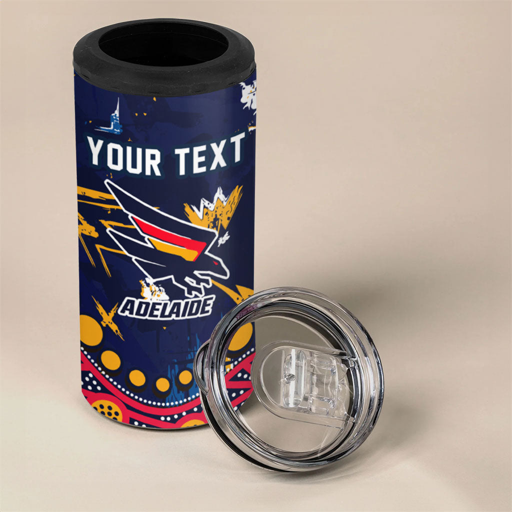 Personalized Adelaide 4 in 1 Can Cooler Tumbler Aboriginal Pattern with Graffiti Style