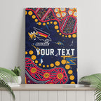 Personalized Adelaide Canvas Wall Art Aboriginal Pattern with Graffiti Style