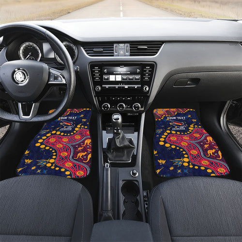 Personalized Adelaide Car Mats Aboriginal Pattern with Graffiti Style