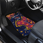 Personalized Adelaide Car Mats Aboriginal Pattern with Graffiti Style