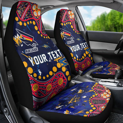 Personalized Adelaide Car Seat Cover Aboriginal Pattern with Graffiti Style