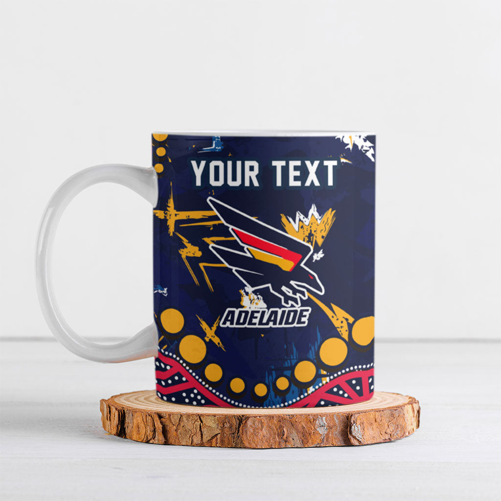 Personalized Adelaide Ceramic Mug Aboriginal Pattern with Graffiti Style