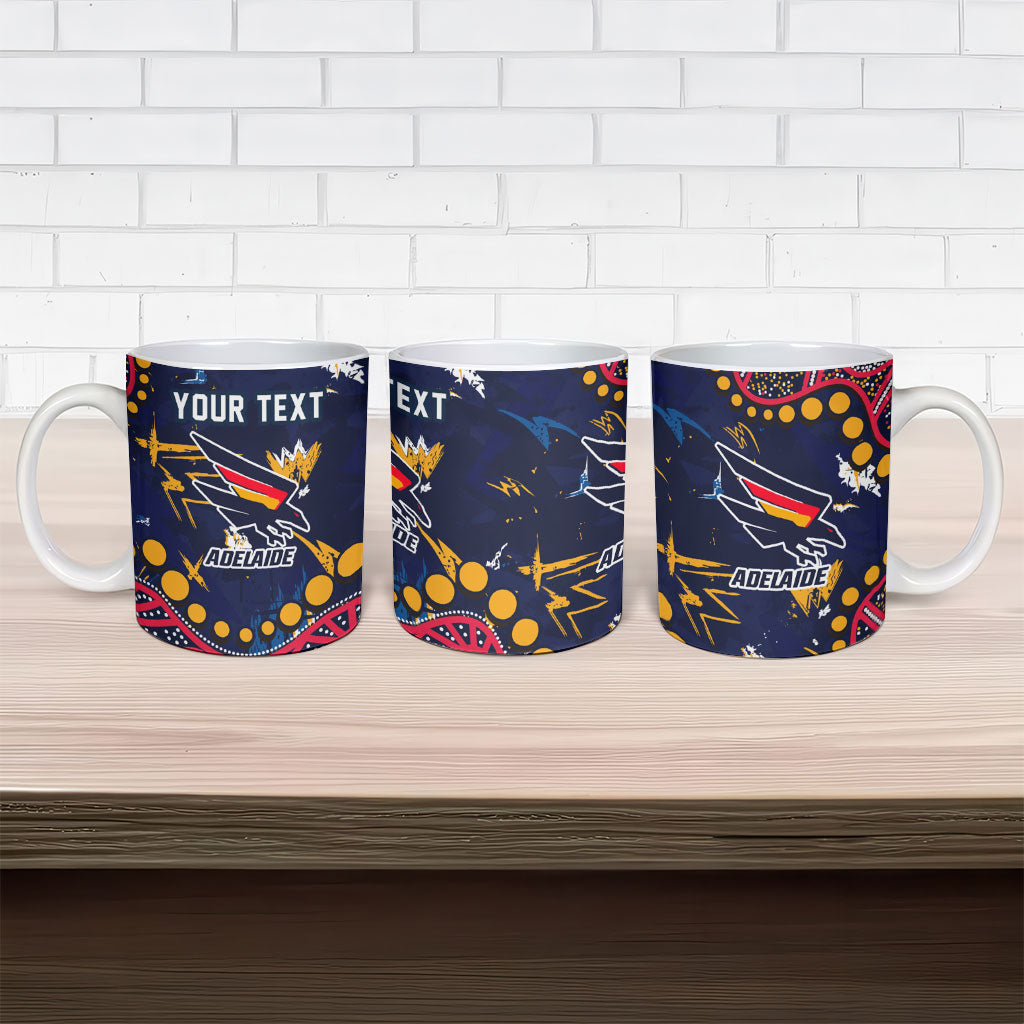 Personalized Adelaide Ceramic Mug Aboriginal Pattern with Graffiti Style