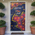 Personalized Adelaide Door Cover Aboriginal Pattern with Graffiti Style