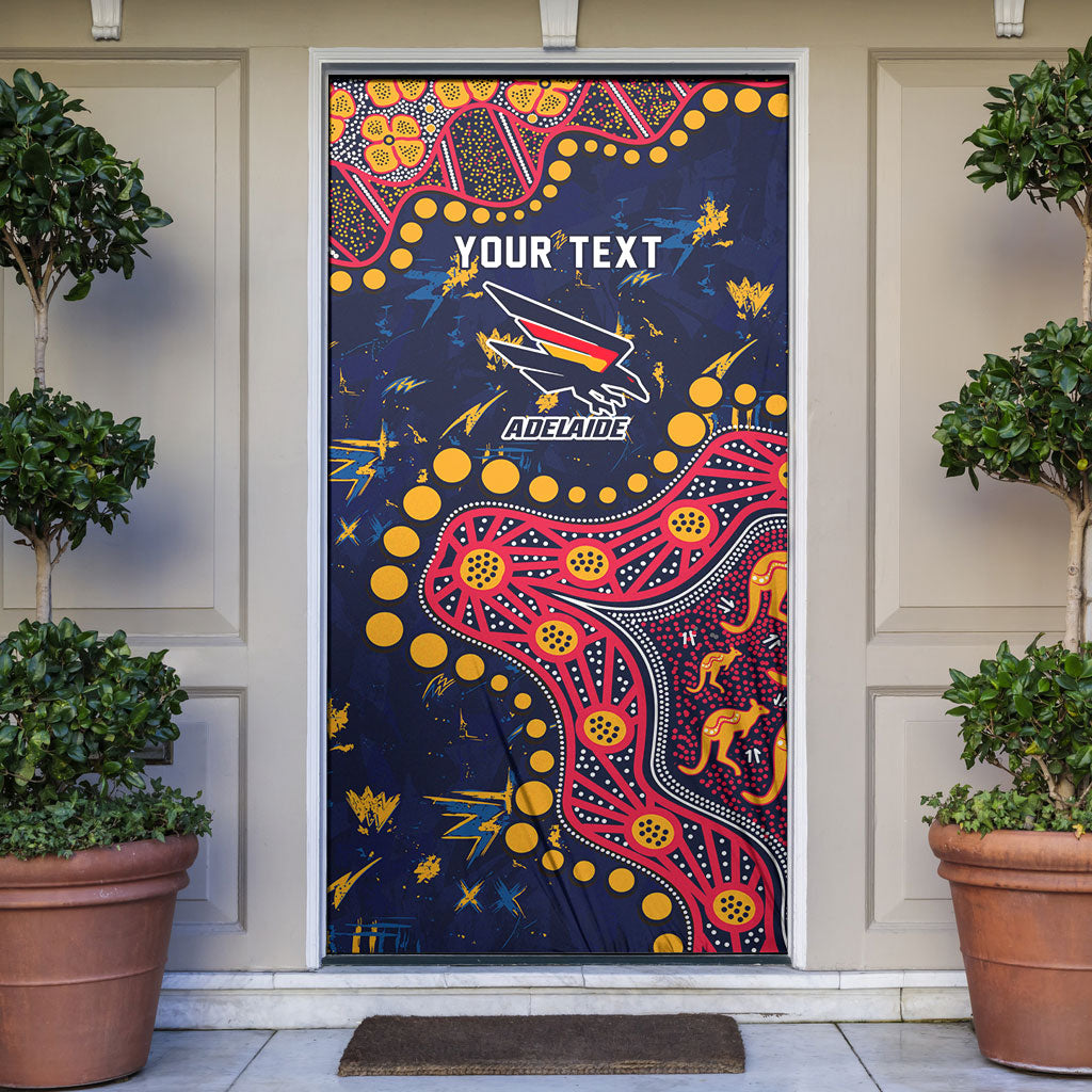 Personalized Adelaide Door Cover Aboriginal Pattern with Graffiti Style
