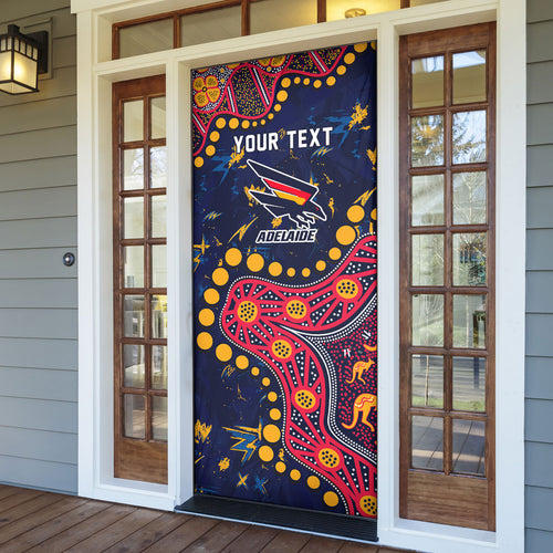 Personalized Adelaide Door Cover Aboriginal Pattern with Graffiti Style