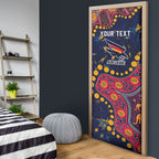 Personalized Adelaide Door Cover Aboriginal Pattern with Graffiti Style