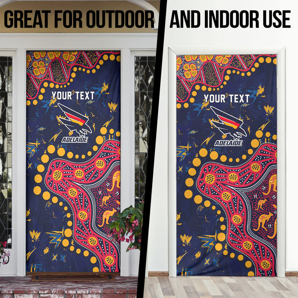 Personalized Adelaide Door Cover Aboriginal Pattern with Graffiti Style
