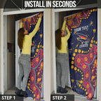 Personalized Adelaide Door Cover Aboriginal Pattern with Graffiti Style